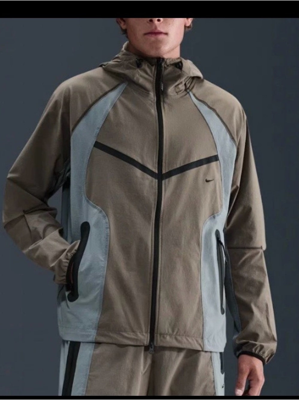 Nike Tech Dri-FIT Woven Windrunner Colorblock Hooded Jacket IH8461-289 NWT Men